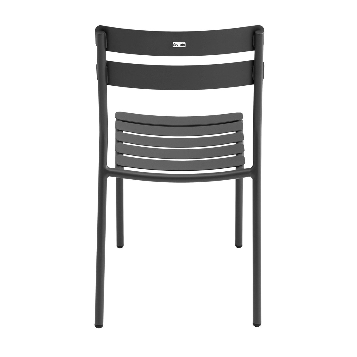 Table 70x70 cm inclinable en aluminium avec 2 chaises, ALMADA noir, OVIALA
