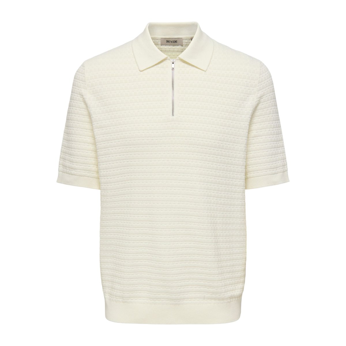 Col Polo En Maille egret, ONLY & SONS