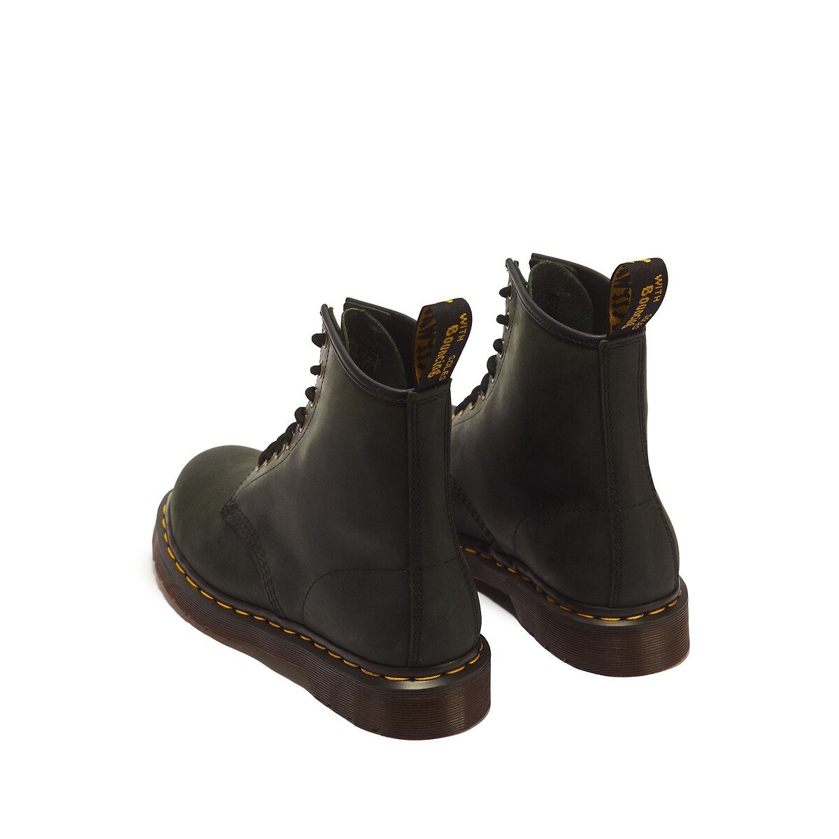 DMs 1460 Crazy Horse leather ankle boots dark green, DR. MARTENS