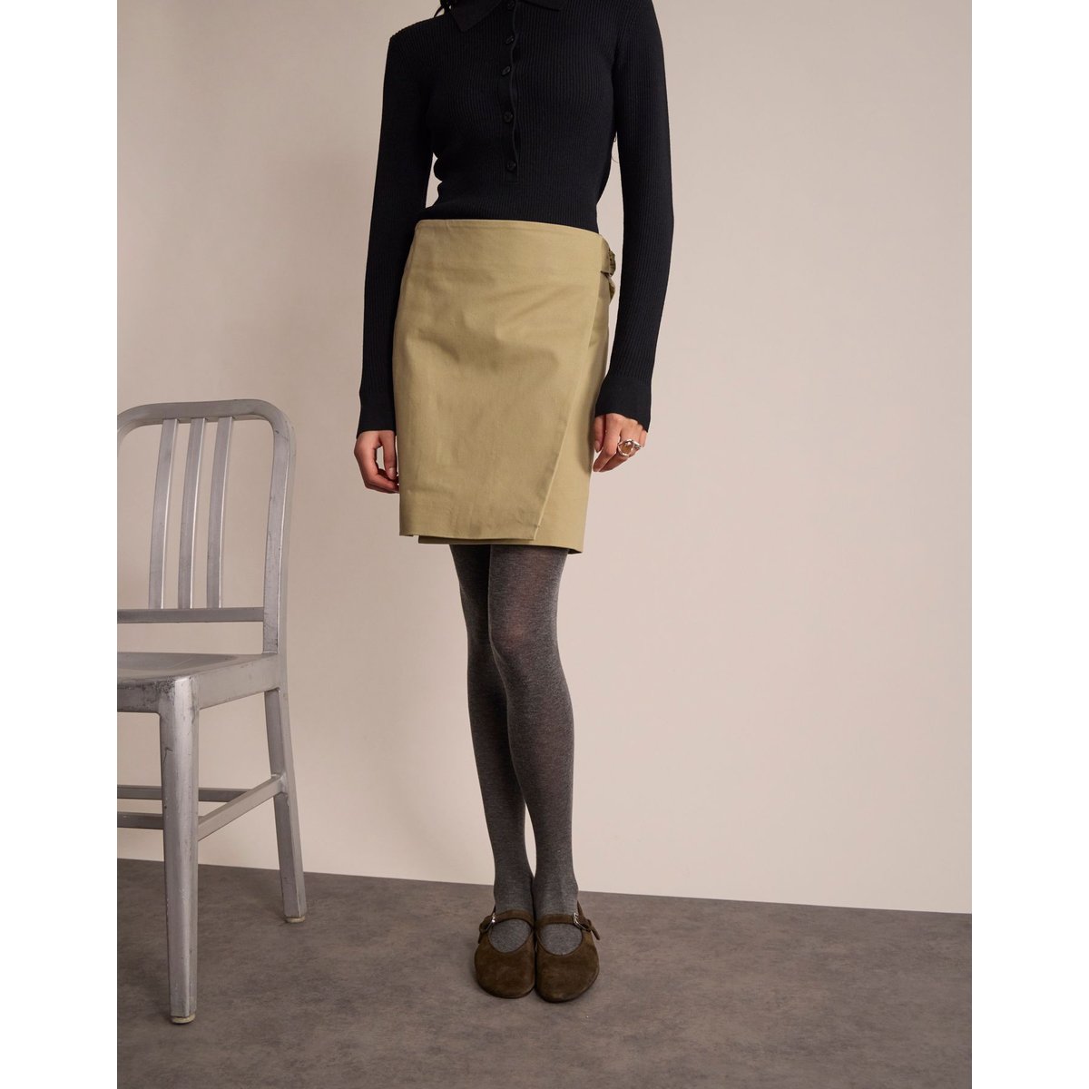 Jupe Margareth beige, INES DE LA FRESSANGE PARIS