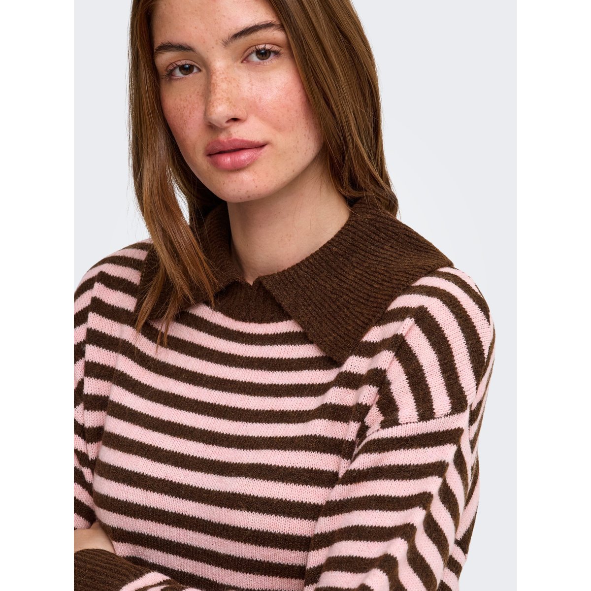 Pull En Maille marron - coffee bean 1, ONLY
