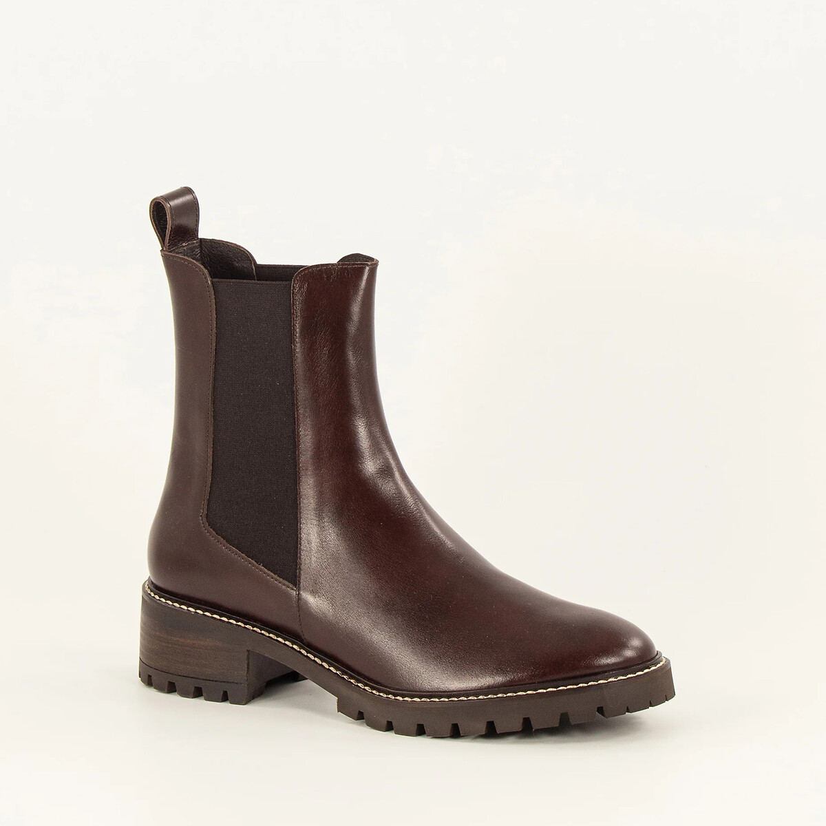 Bottines Chelsea en cuir, AINWICK marron, SESSUN
