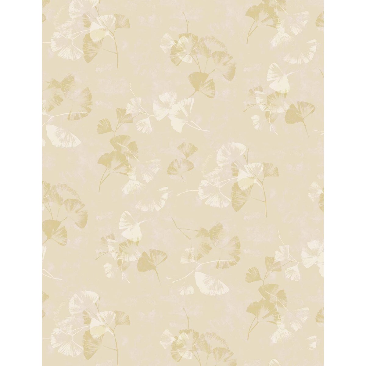 Papier peint fleurs de ginkgo intissé, HEXOA