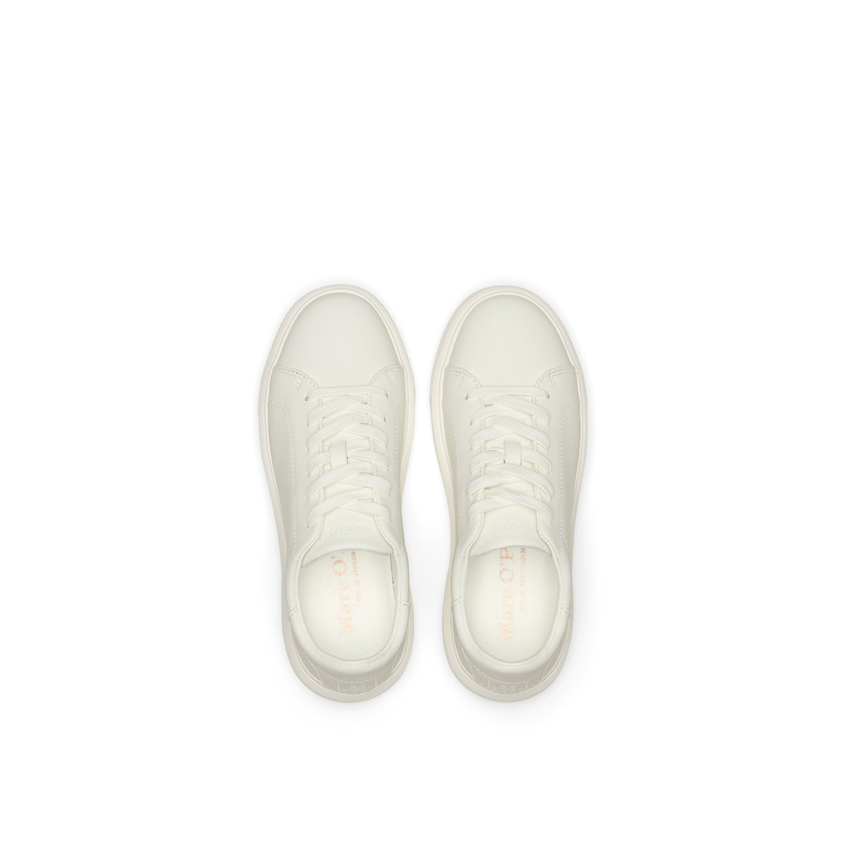 Baskets Modèle Kaira en cuir de vache noble blanc, MARC O'POLO