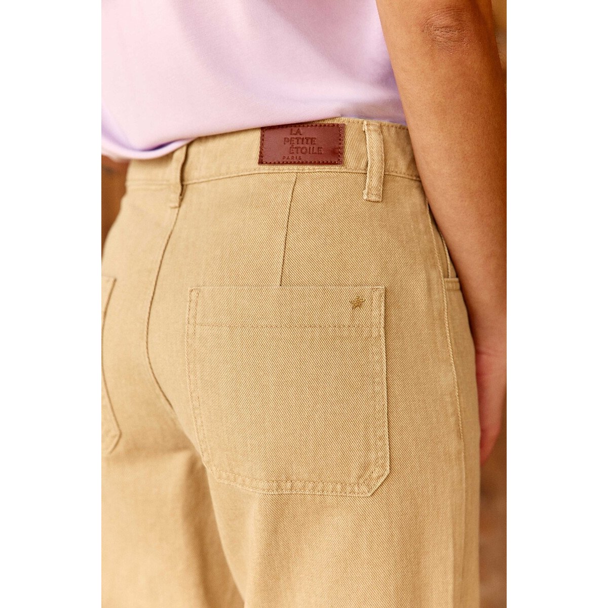 Weite Hose PATLANTY beige, LA PETITE ETOILE