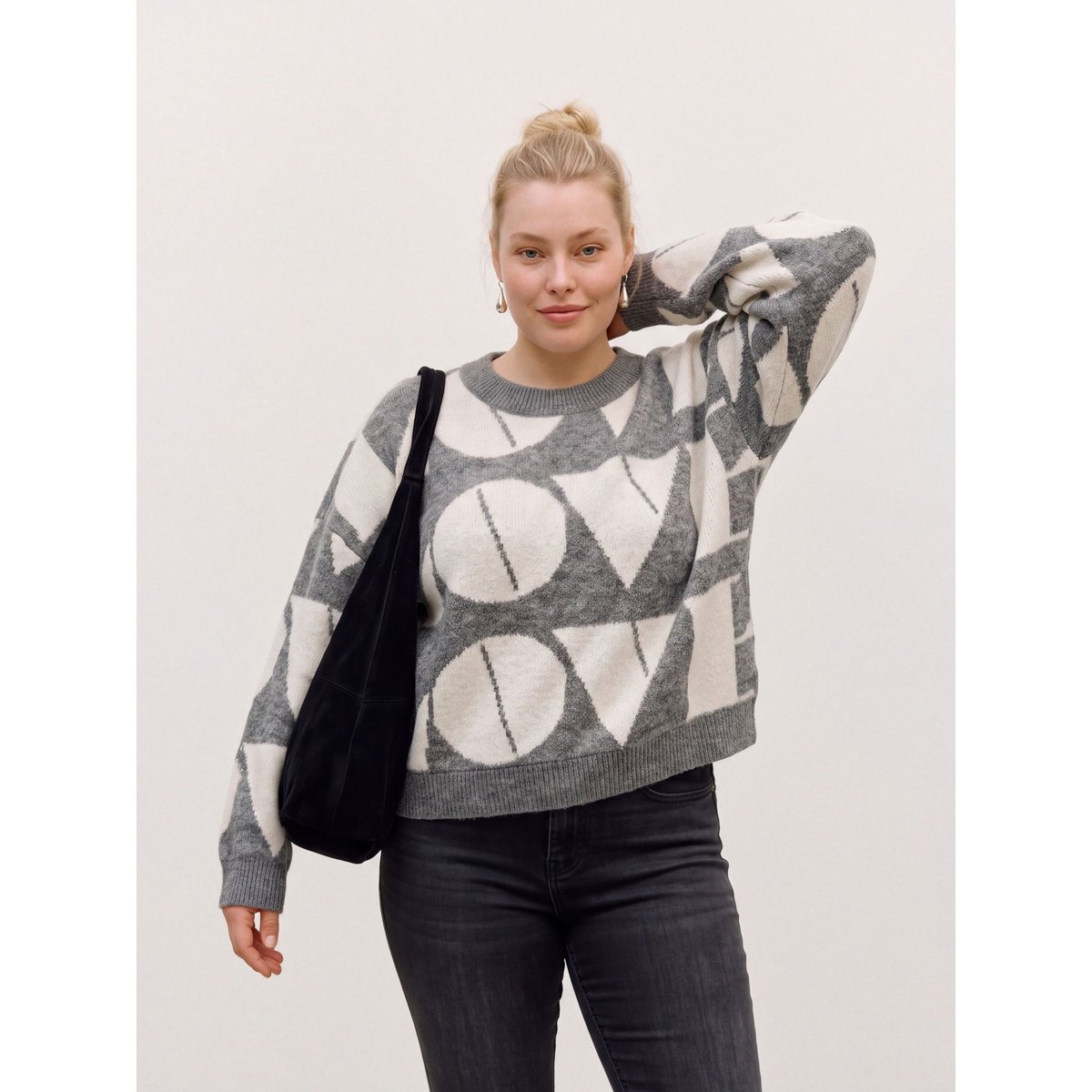 Pull medium grey melange 1, VERO MODA