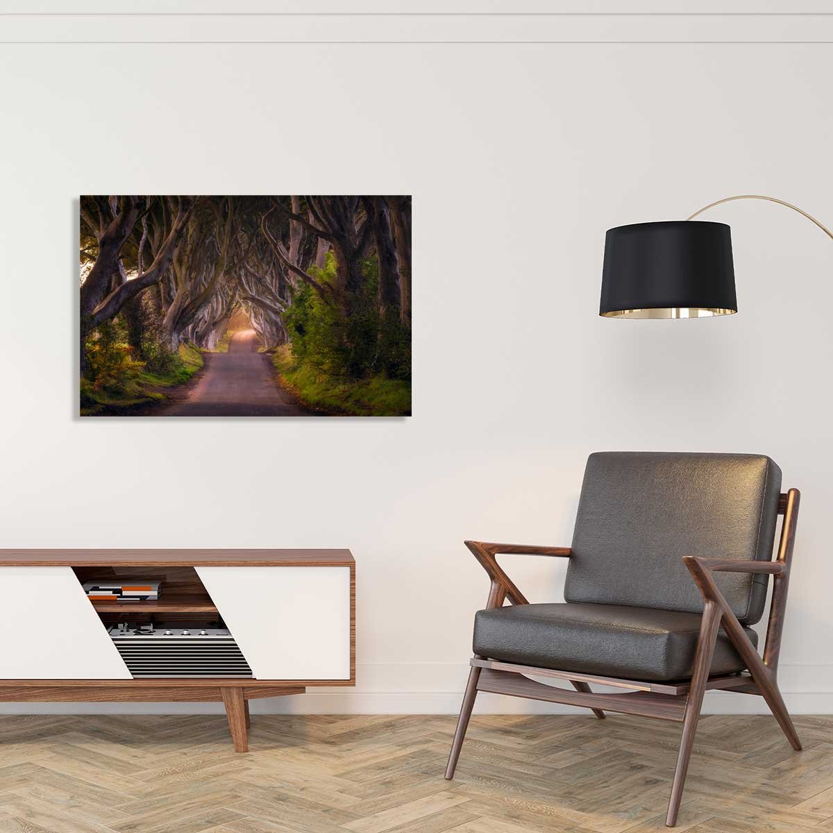 Tableau nature arbres enchanteurs tableau alu dibond, HEXOA