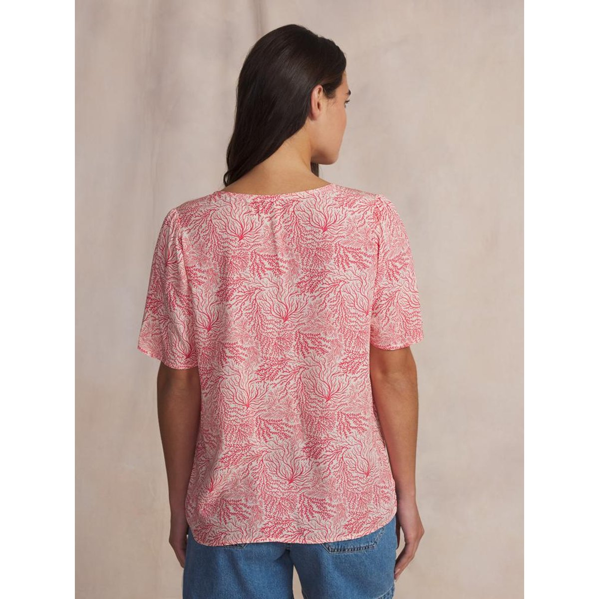 Chemise manches courtes HABBYCHA ecru, TBS