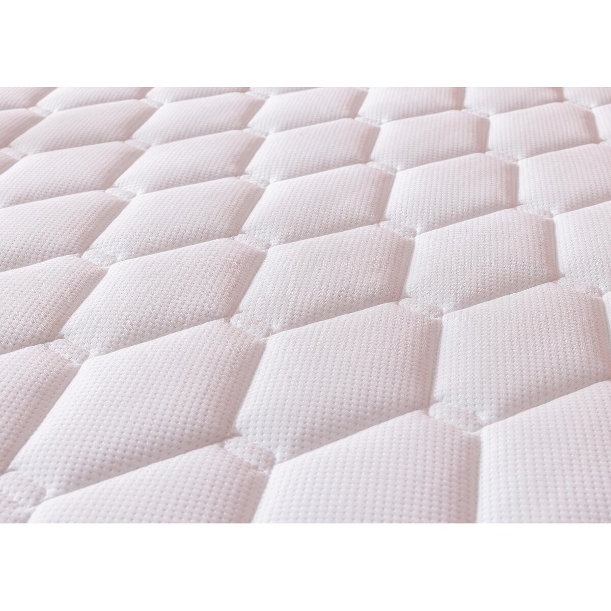 Ensemble matelas, sommier, couette et oreillers blanc, MERINOS