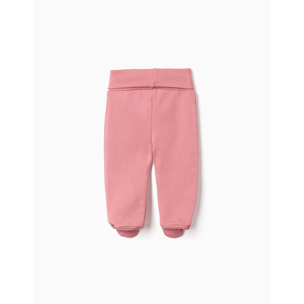 4 pantalons avec pieds en coton unis/imprimés multicolore, ZIPPY