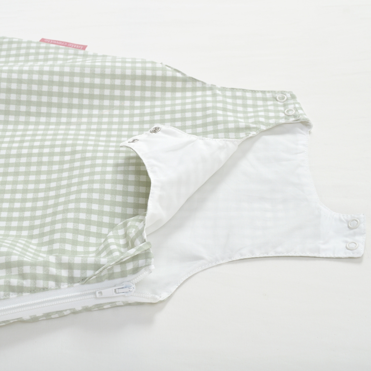 Gigoteuse été coton bio OLIVE vert, LITTLE CREVETTE