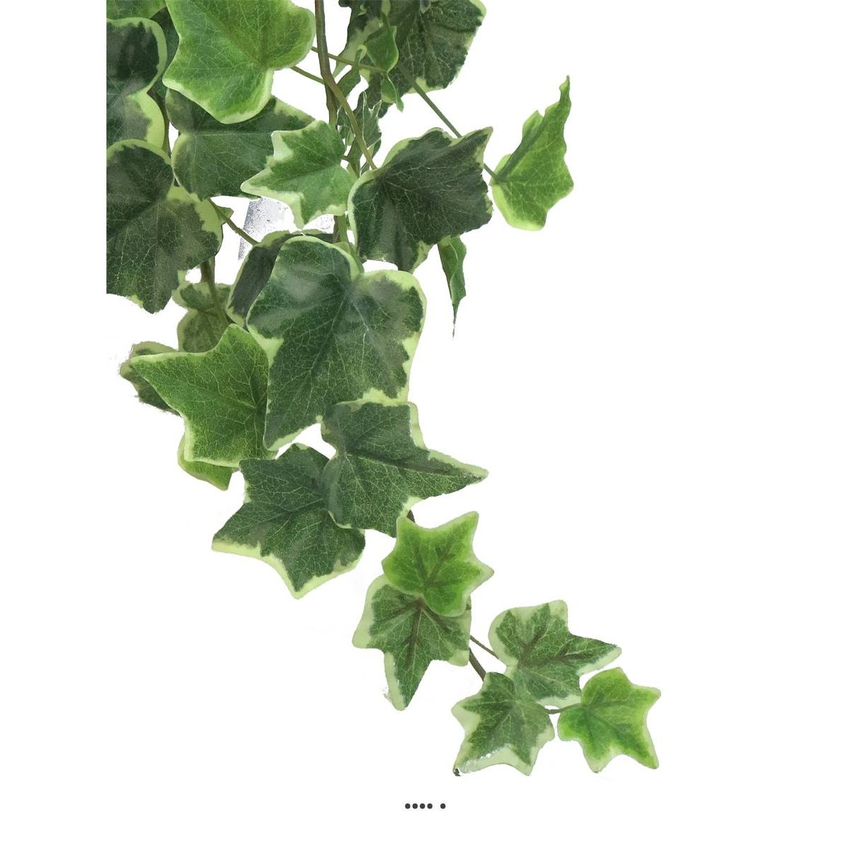 Lierre artificiel en chute L 46 cm 86 feuille blanc-vert, ARTIFICIELLES