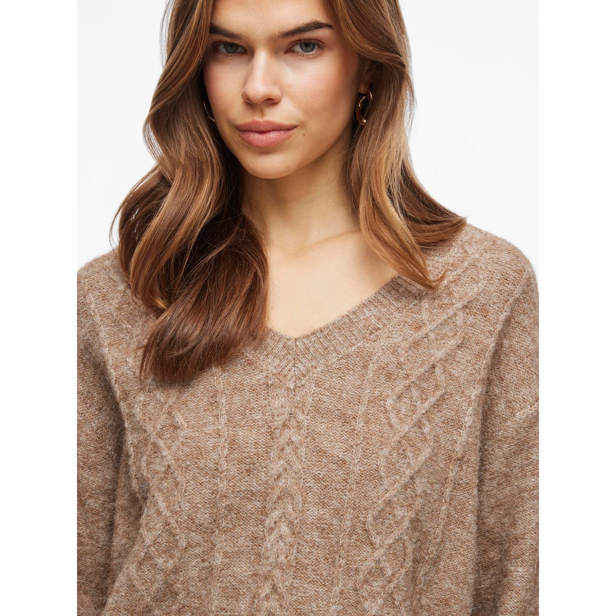 Pull En Maille natural melange, VILA
