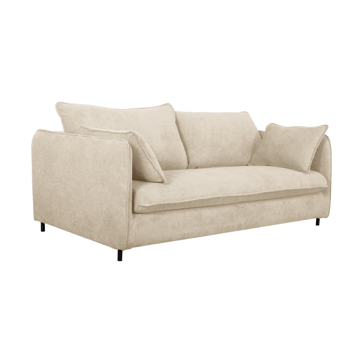 Canapé convertible tissu - ODEN crème, CAMIF