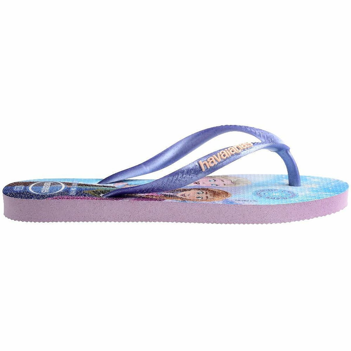 Kids Slim Princess Flip Flops sky blue, HAVAIANAS