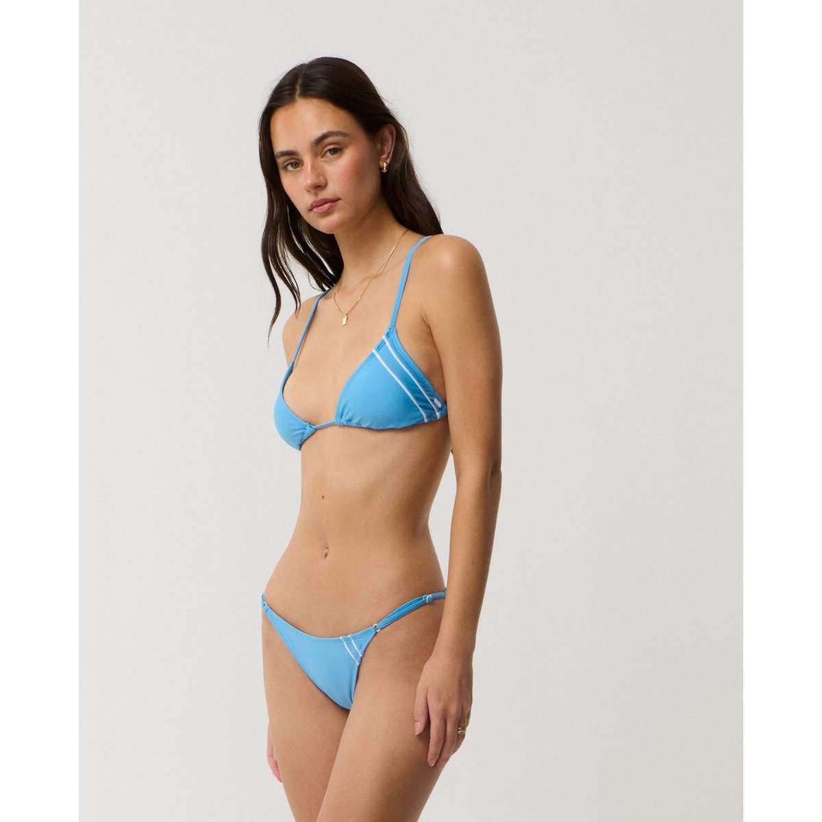 Haut de maillot de bain triangle coulissant Stephanie Gilmore sky blue, RIP CURL