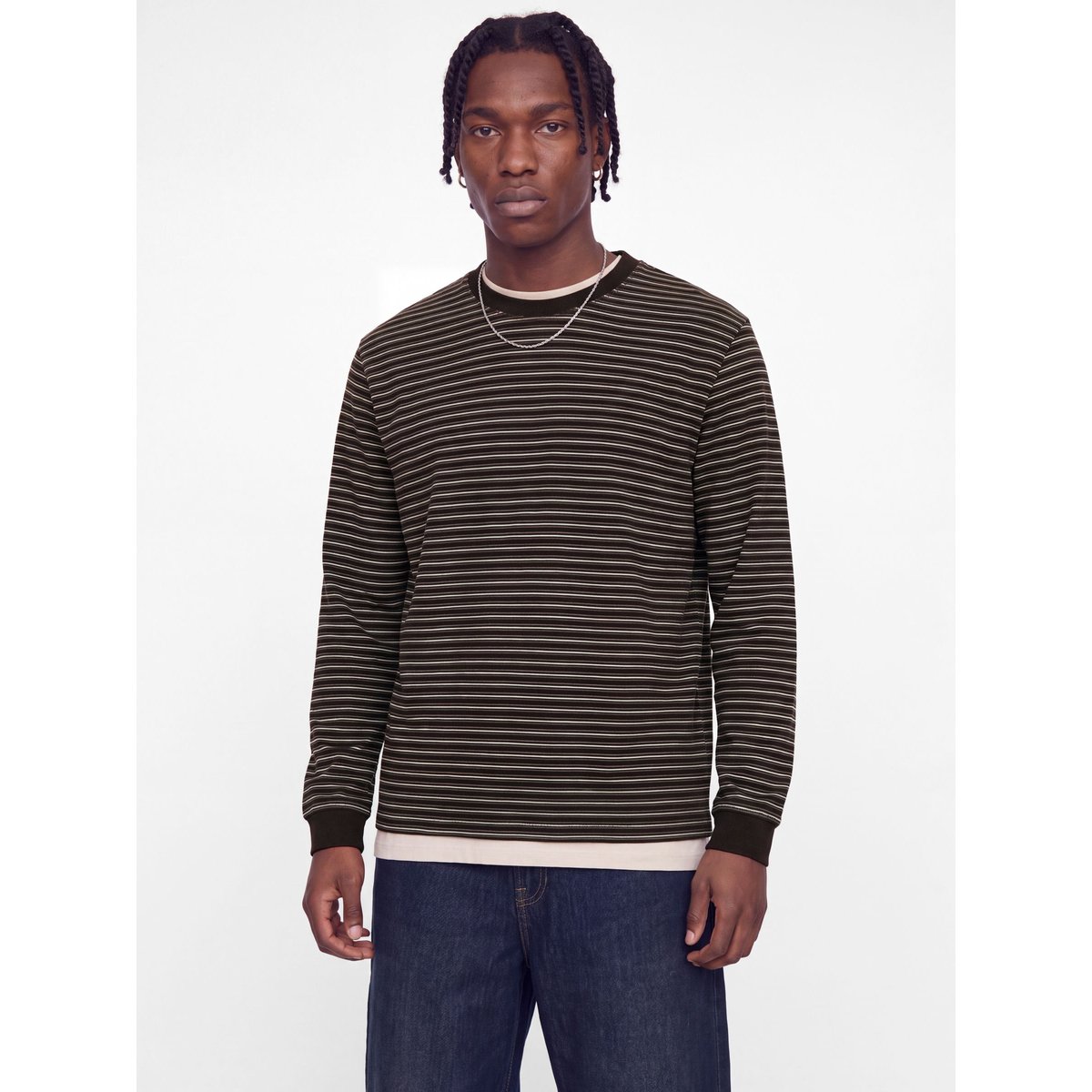 T-Shirt marron - chocolate torte 1, JACK & JONES