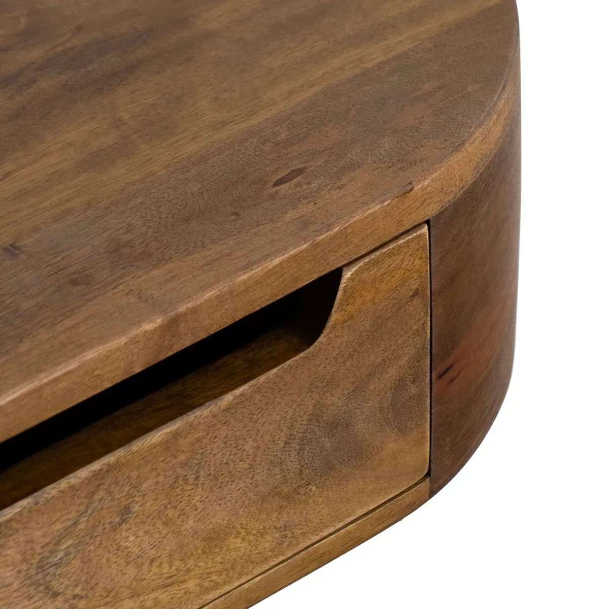 Table de chevet murale en bois de manguier 50x20x13cm bois, WADIGA