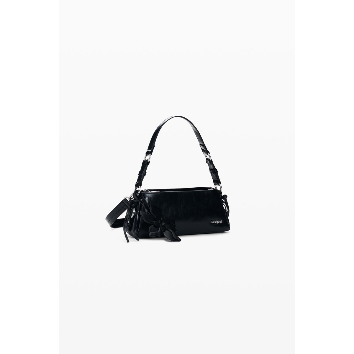 Petit sac effet cuir noir, DESIGUAL