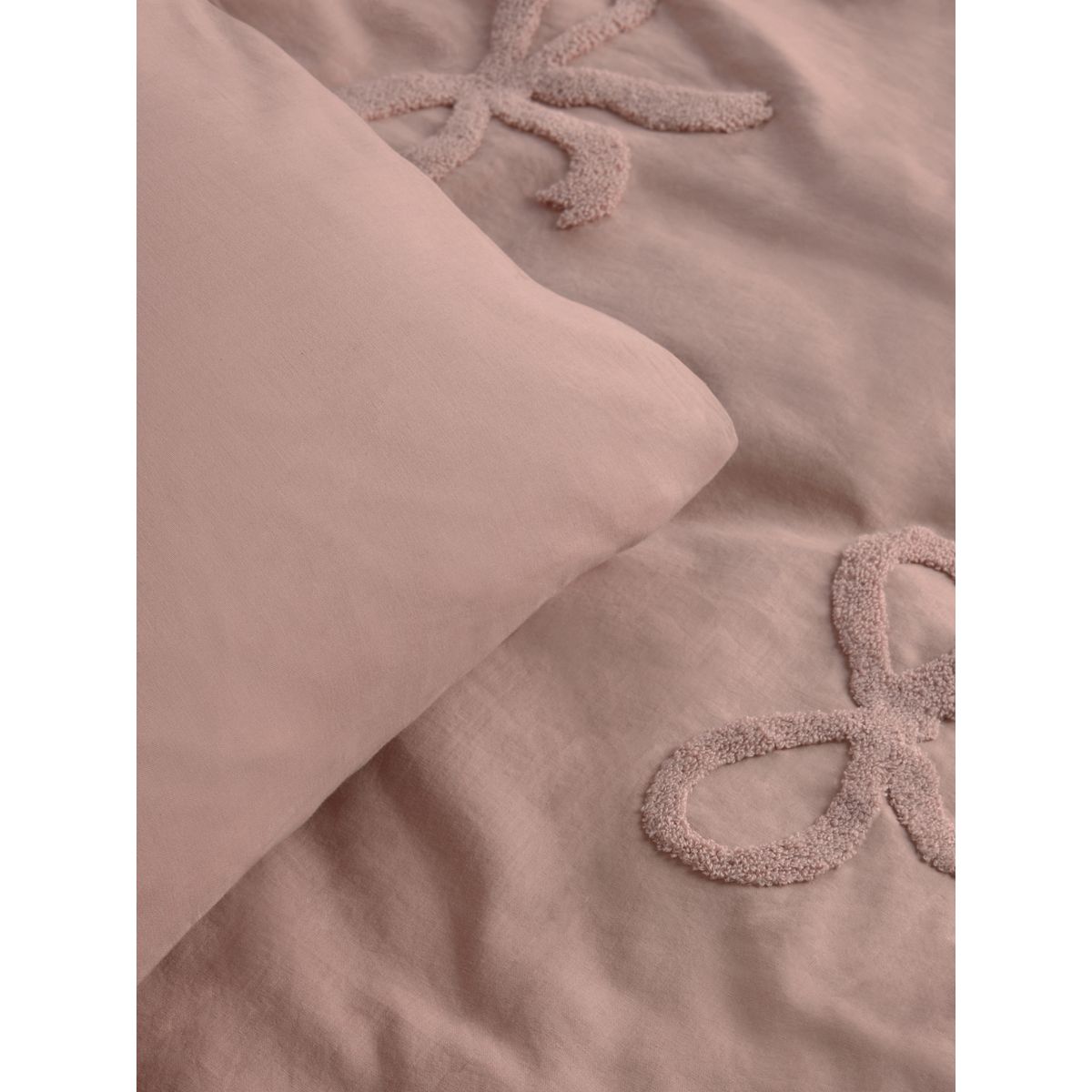 Housse de couette et taie d'oreiller en coton rose, NEXT