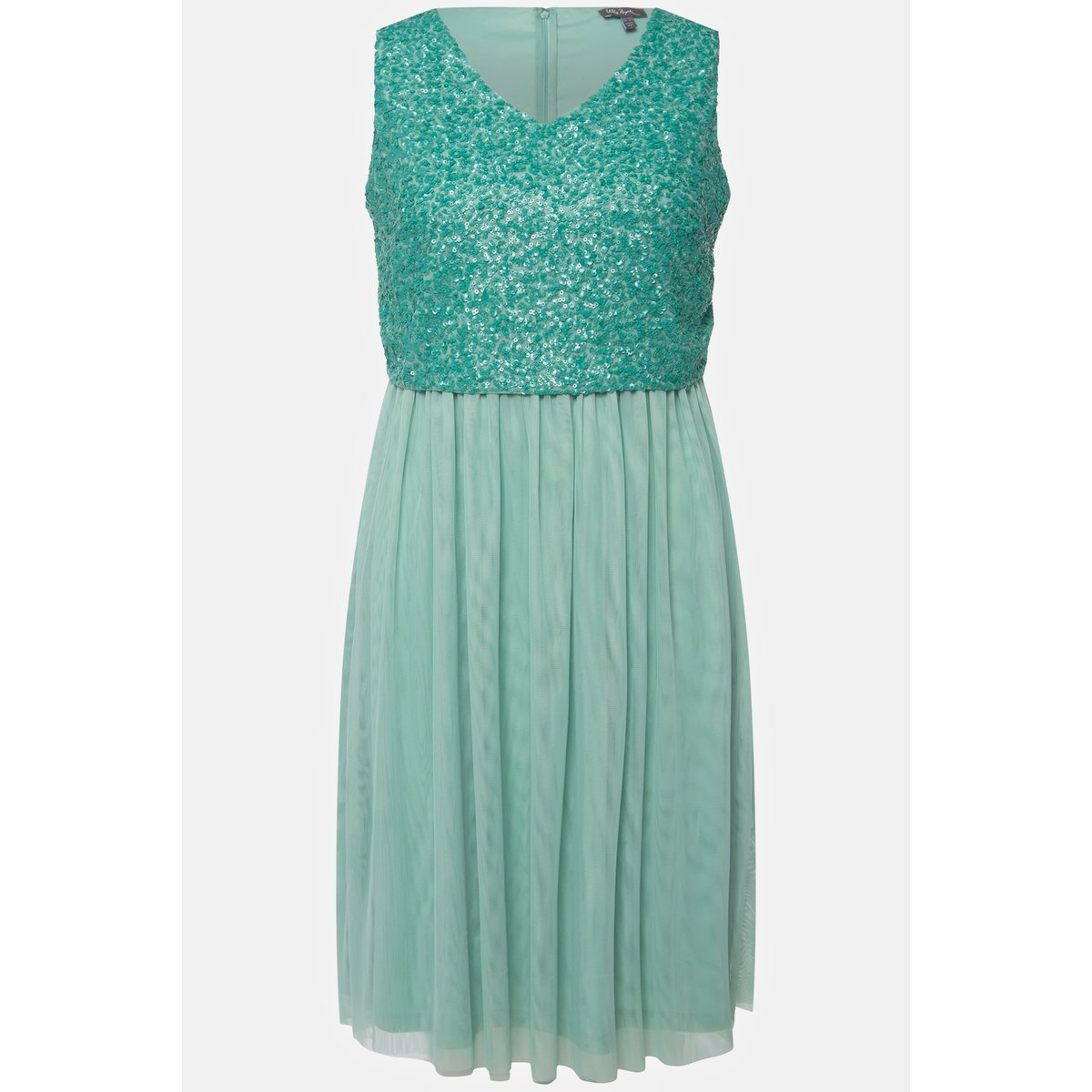 Robe midi à paillettes, sans manches gris turquoise, ULLA POPKEN