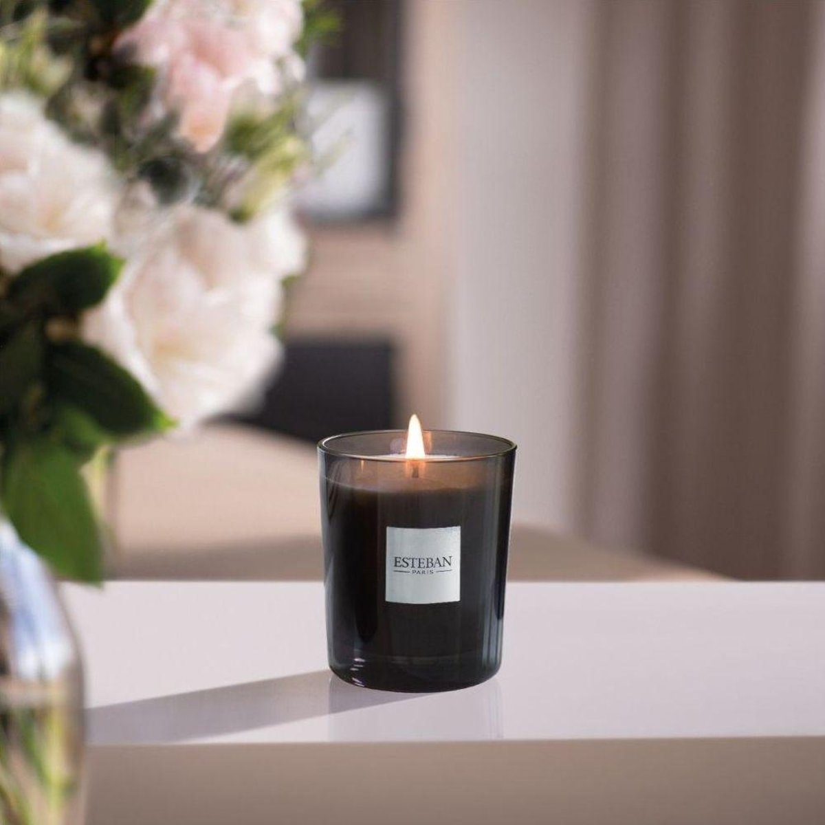 Bougie initiale rechargeable Figue Noire noir, ESTEBAN