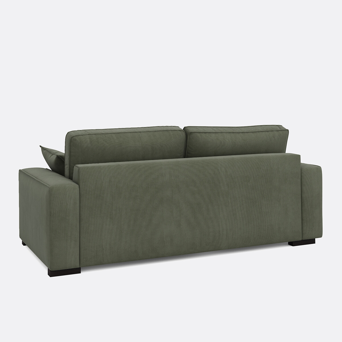 Canapé convertible, Comfort Bultex®, en velours cotelé fines cotes, CECILIA vert, LA REDOUTE INTERIEURS