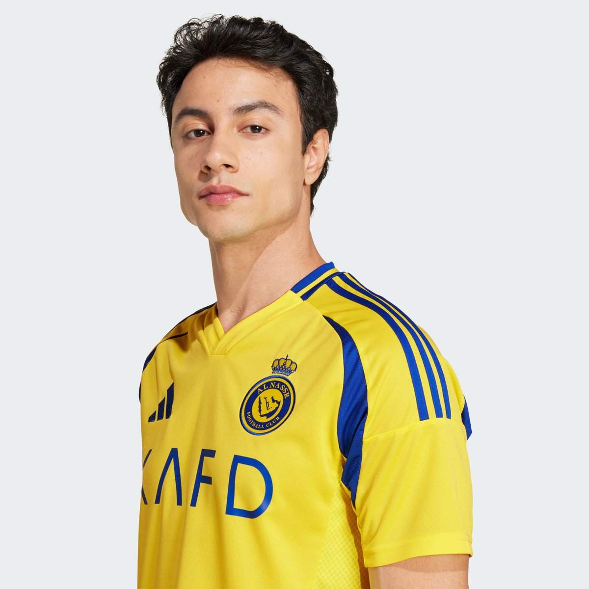 Maillot Domicile Al Nassr Fc 24/25 Ronaldo Maillot Domicile Al Nassr Fc 24/25 Ronaldo impact yellow / royal blue, adidas Performance
