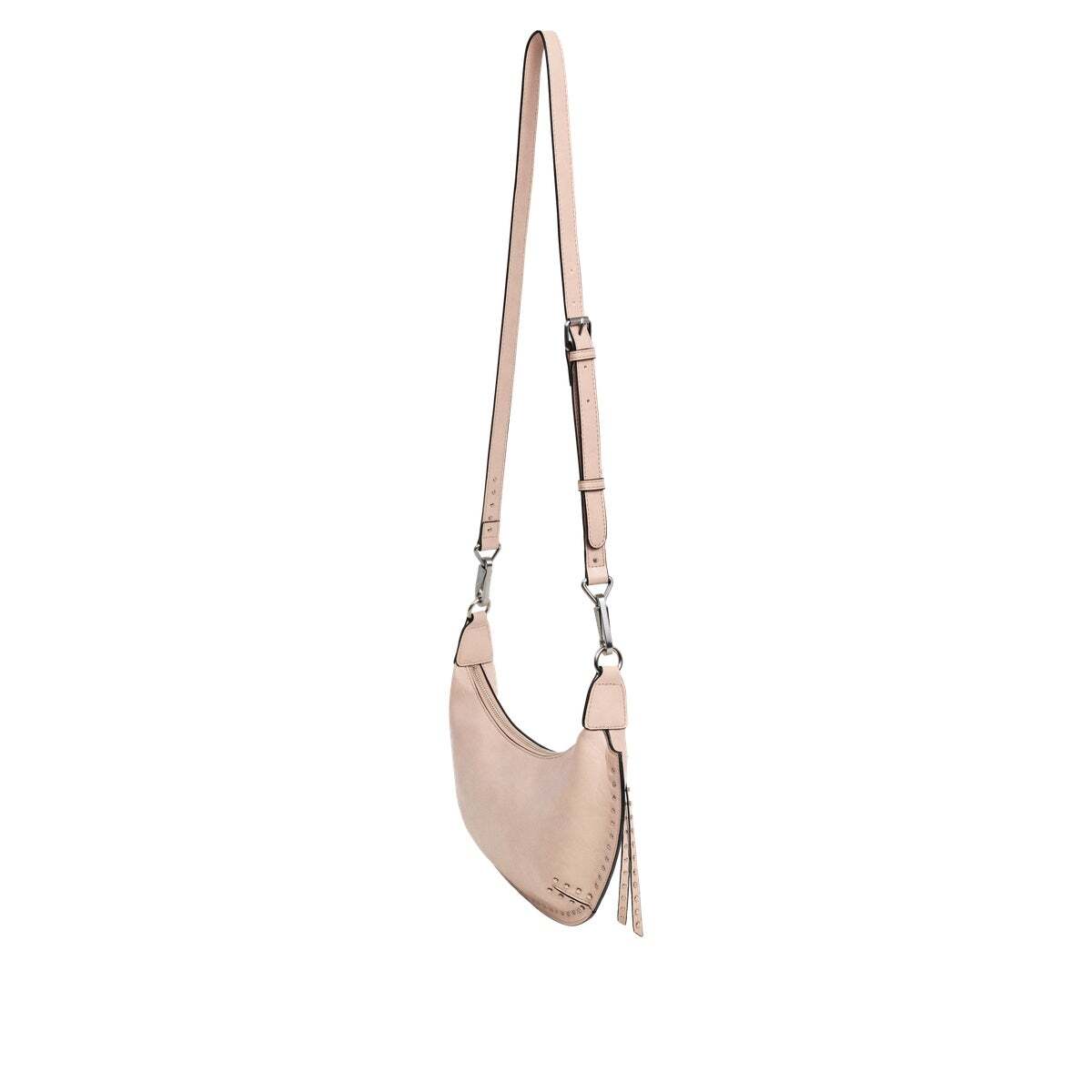 Sac Demi-Lune Effet Cuir rose lavé, PEPE JEANS