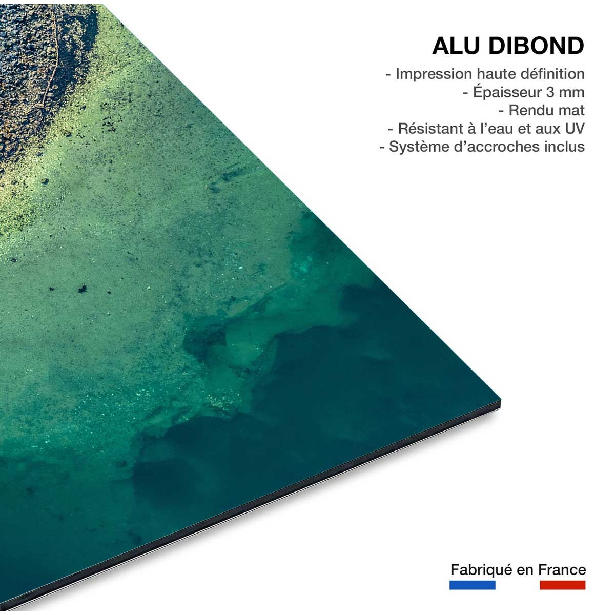 Tableau au bout de la jetée tableau alu dibond, HEXOA