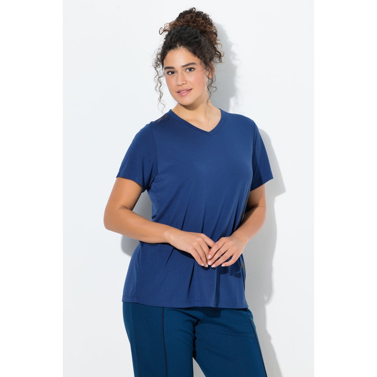 T-shirt technique bleu foncé, ULLA POPKEN