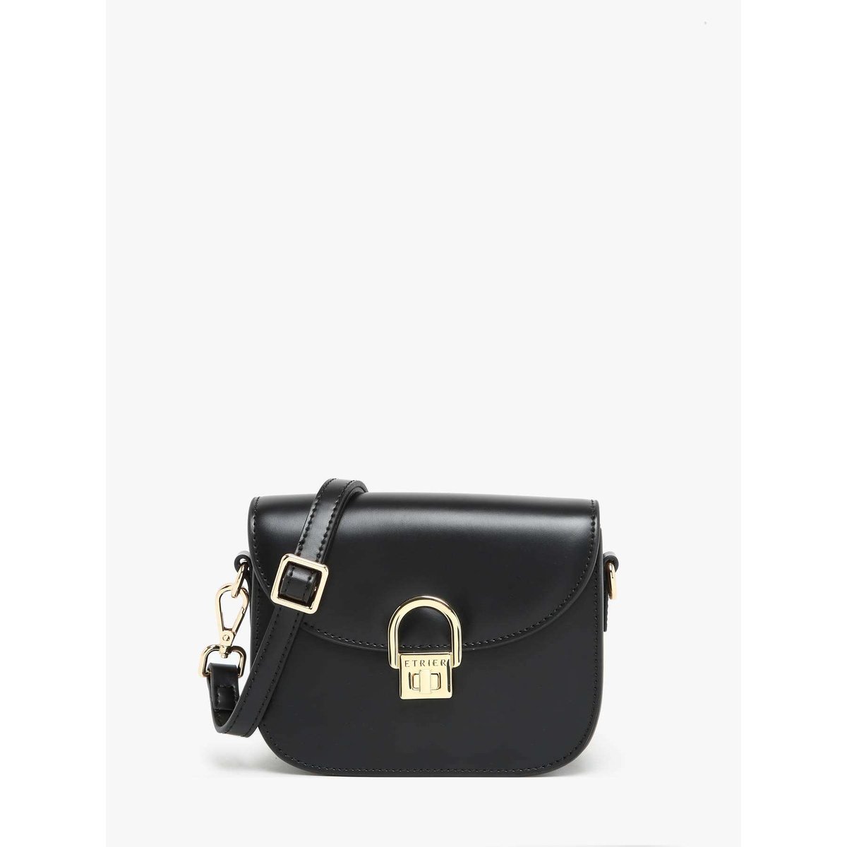 Sac bandoulière S Altair cuir noir, ETRIER