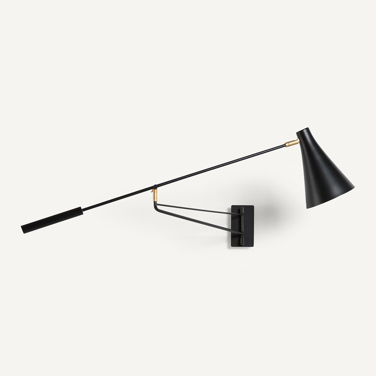 Jameson Articulated 1-Arm Wall Light black, AM.PM