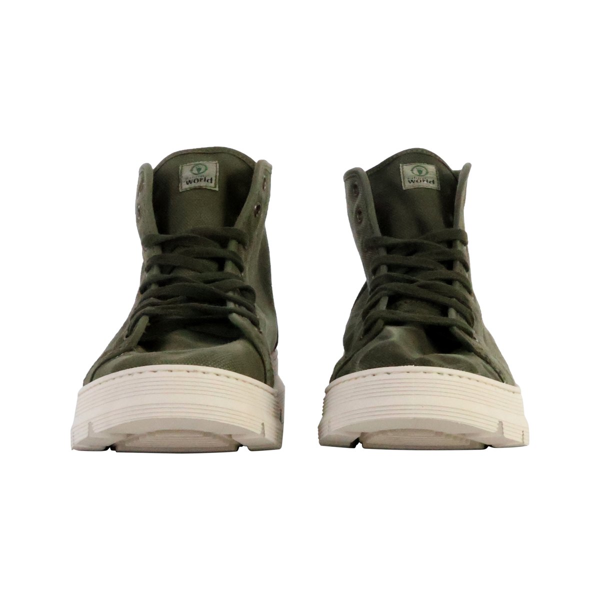 Basket Montante à Lacets Bota Enzimatica kaki enz, NATURAL WORLD