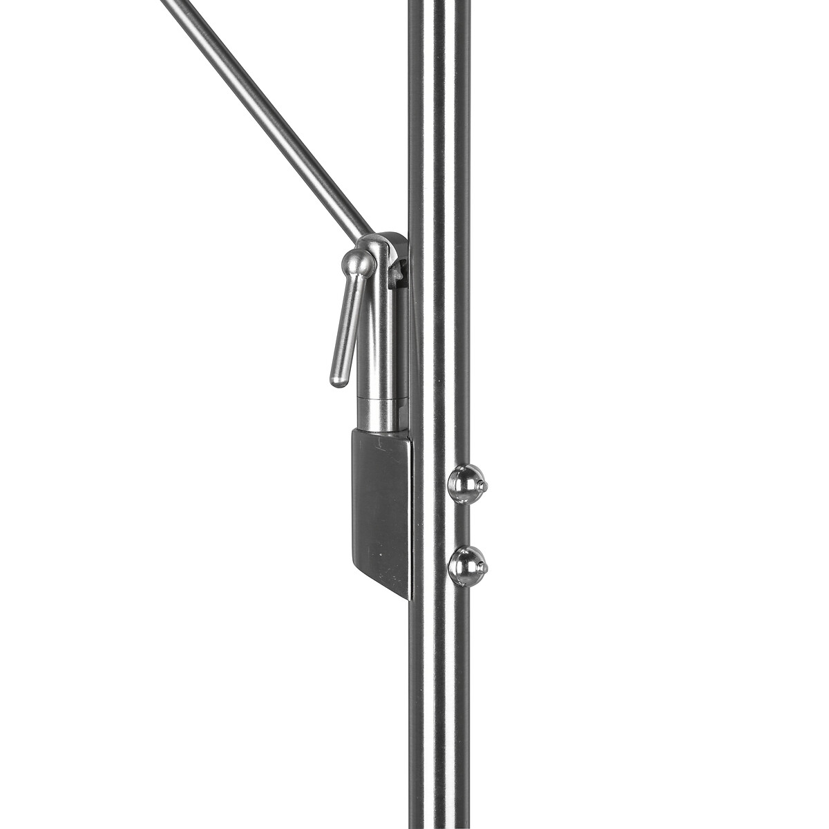 Candeeiro de pé Brantford, TRIO Lighting prateado, TRIO LIGHTING
