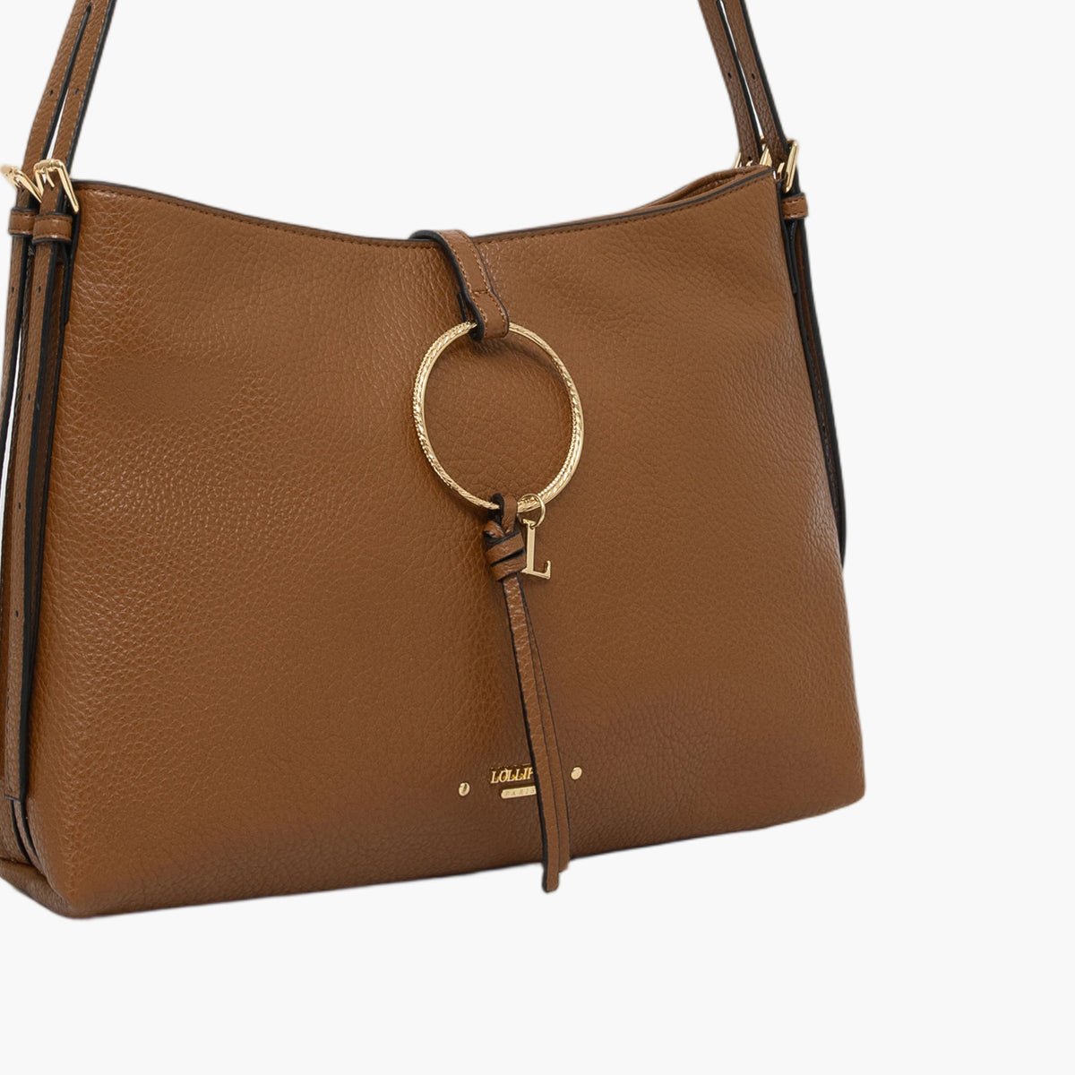 Sac hobo Tatjana camel,doré, LOLLIPOPS