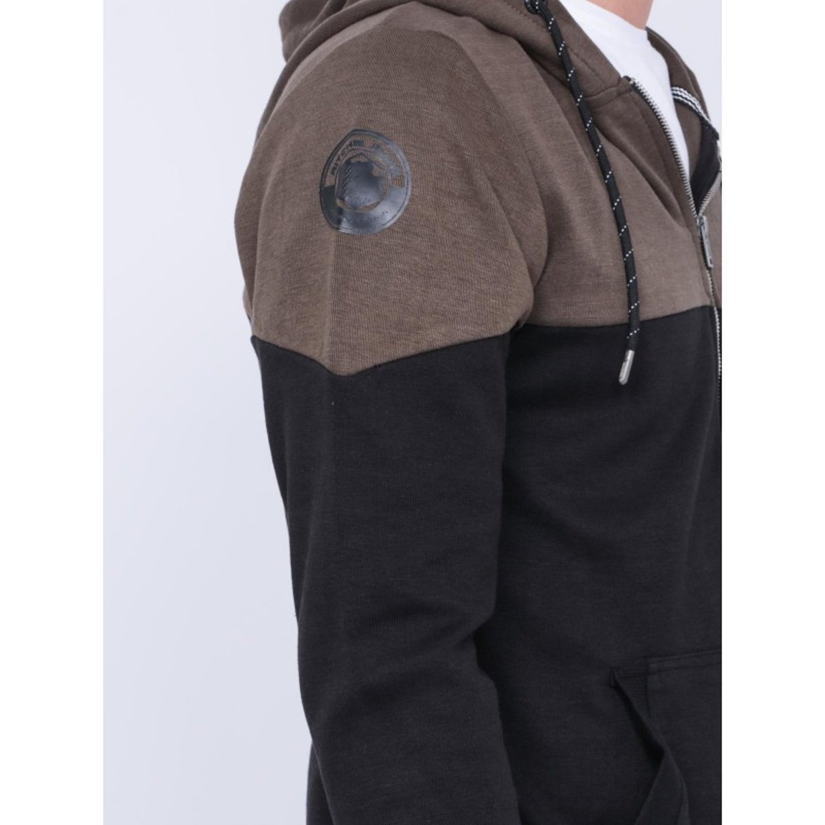 Sweat Zippé Capuche Wicker kaki, RITCHIE