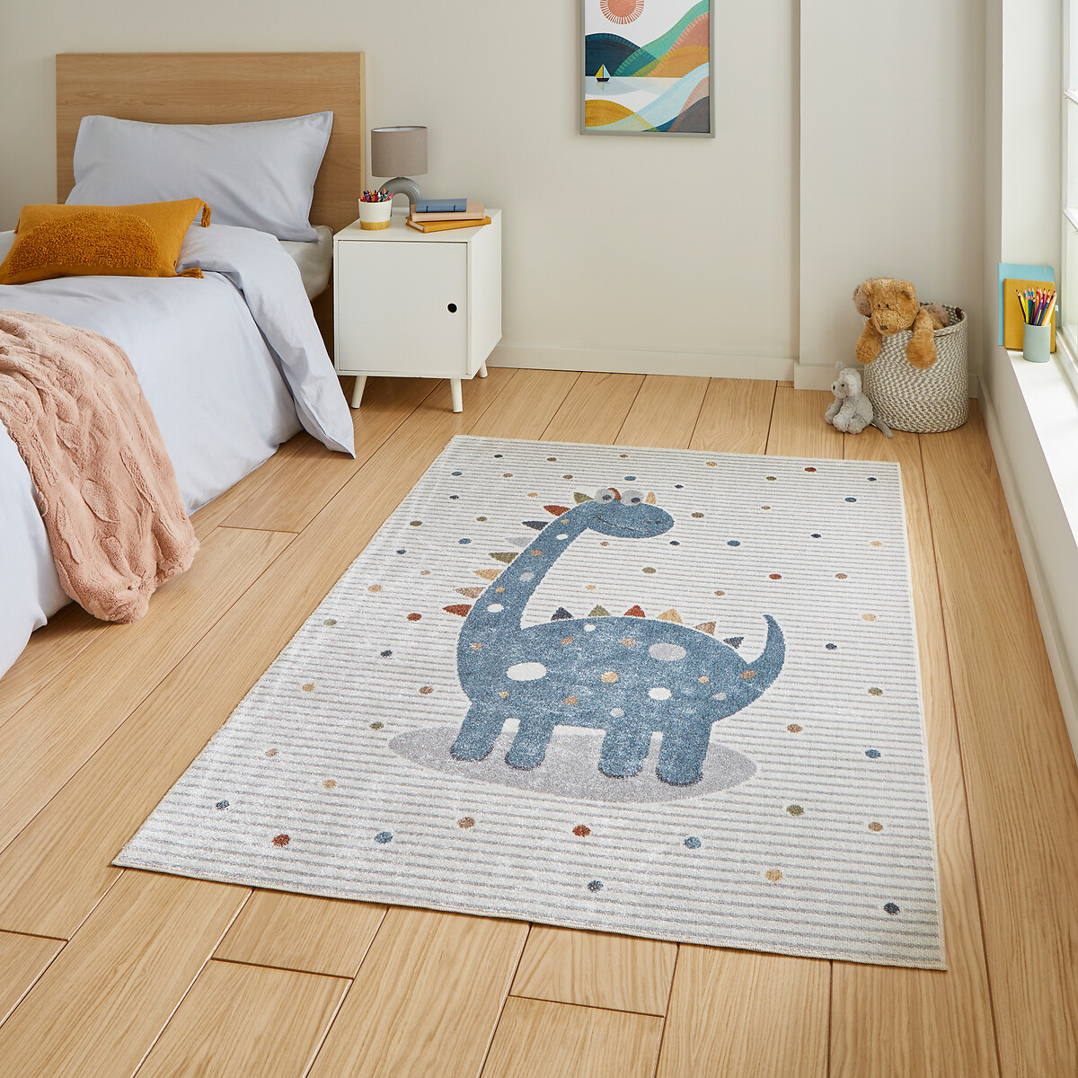 Kids Washable Dino Rug multi-coloured, SO'HOME