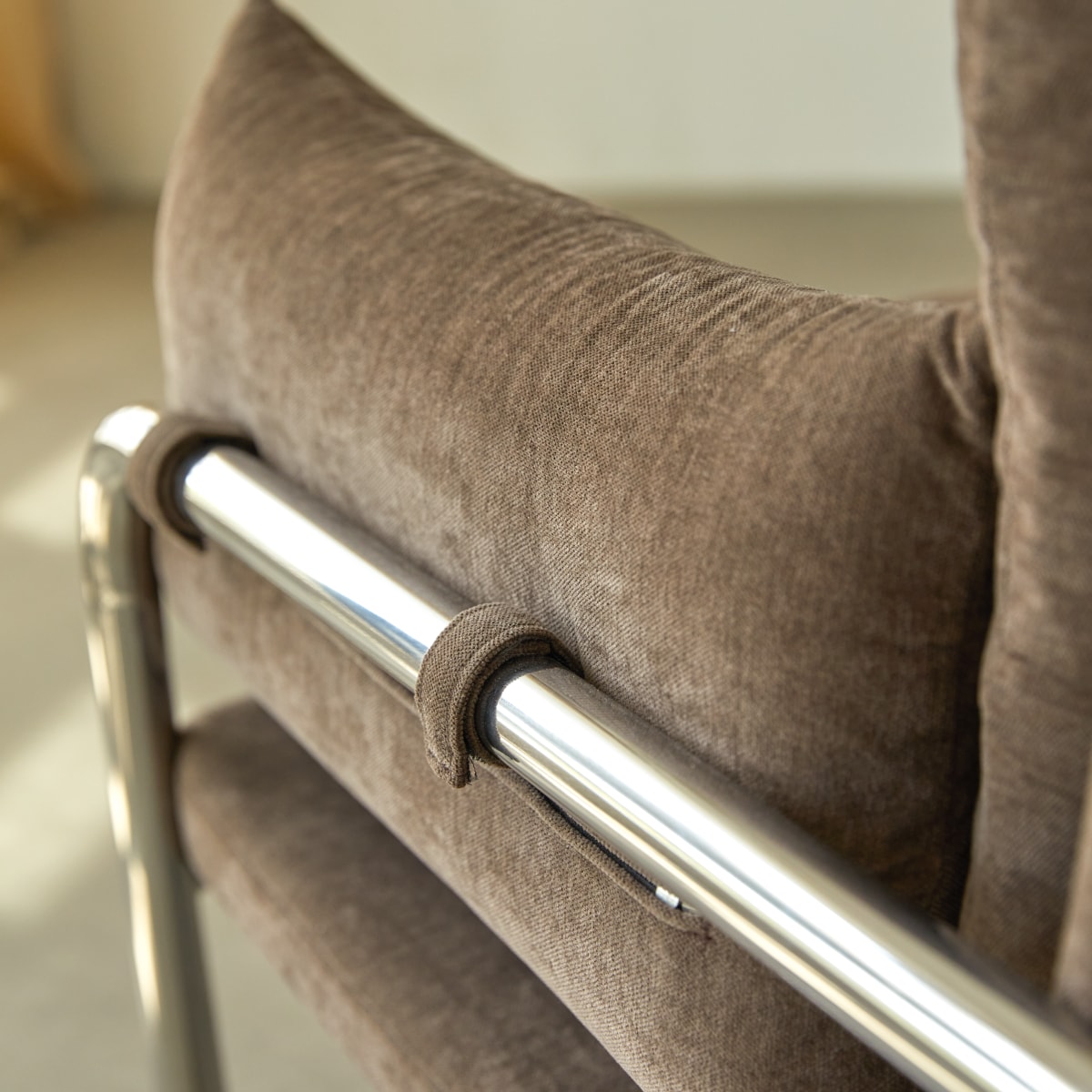 Fauteuil en Tissu, BILLY marron, TIKAMOON