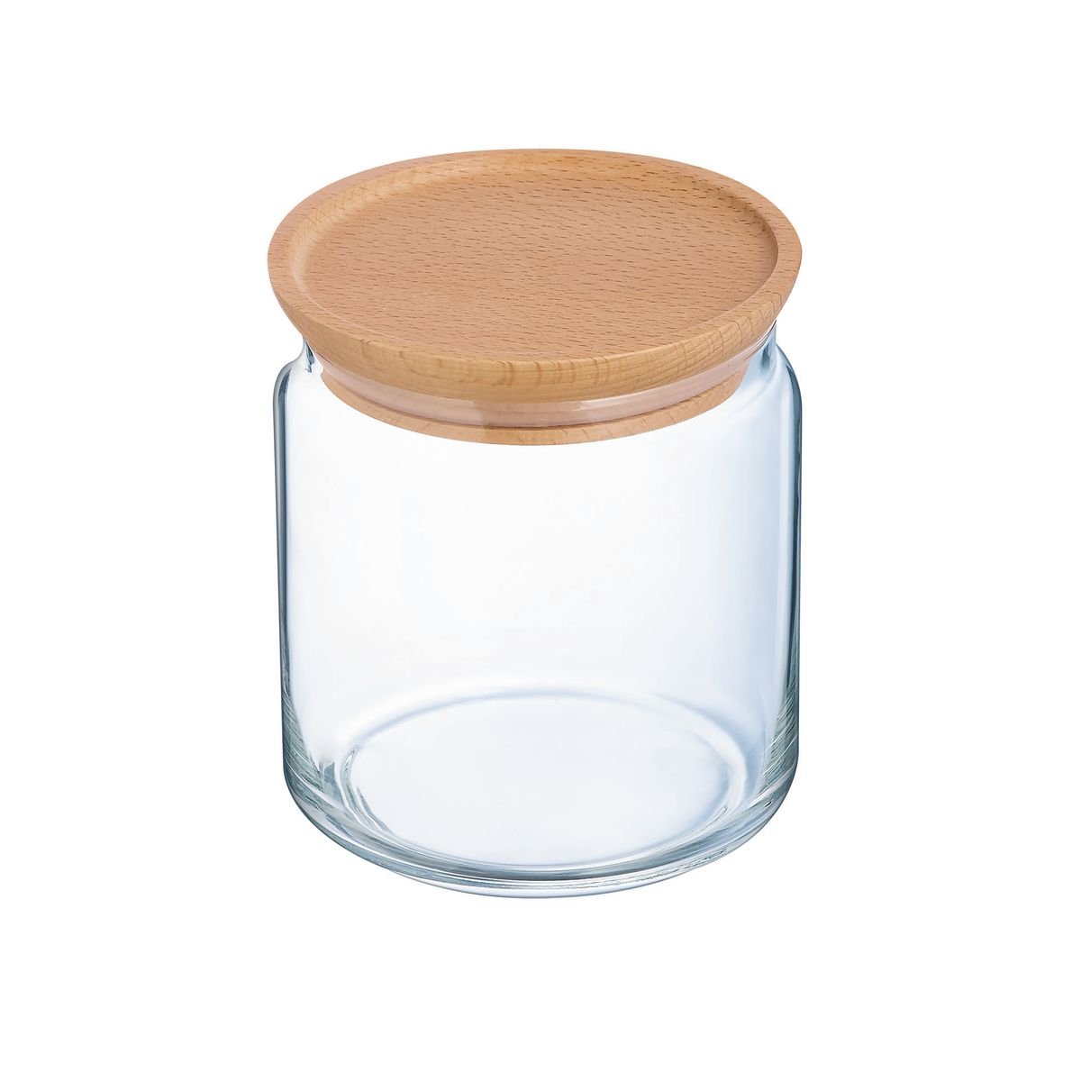 Pot verre trempé 75cL, Pure Jar Wood transparent, LUMINARC