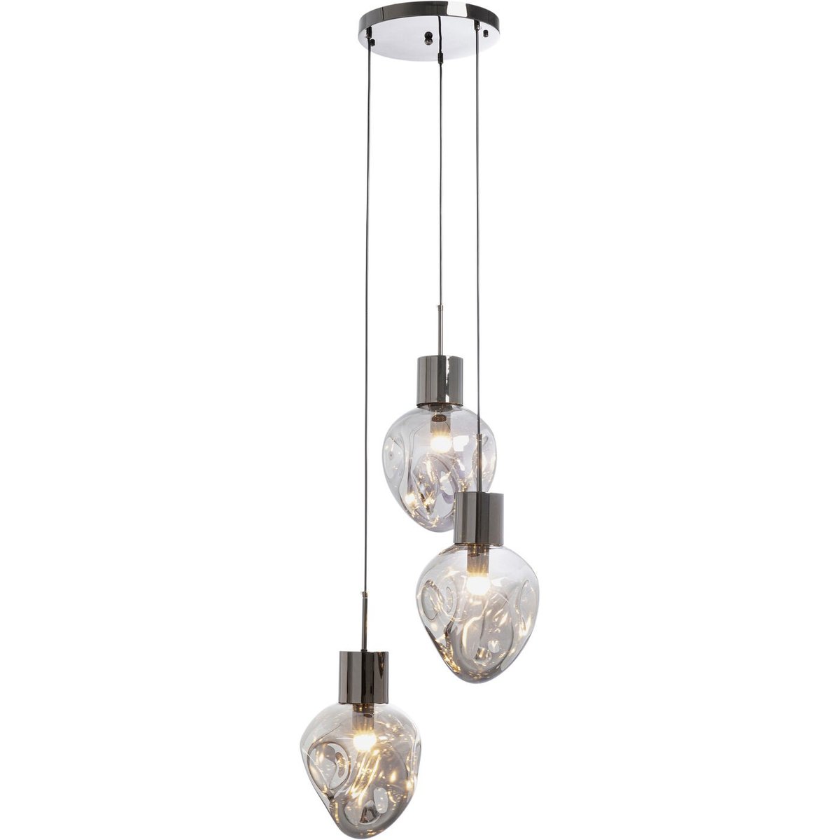 Suspension en verre, SUPERNOVA argent, KARE DESIGN