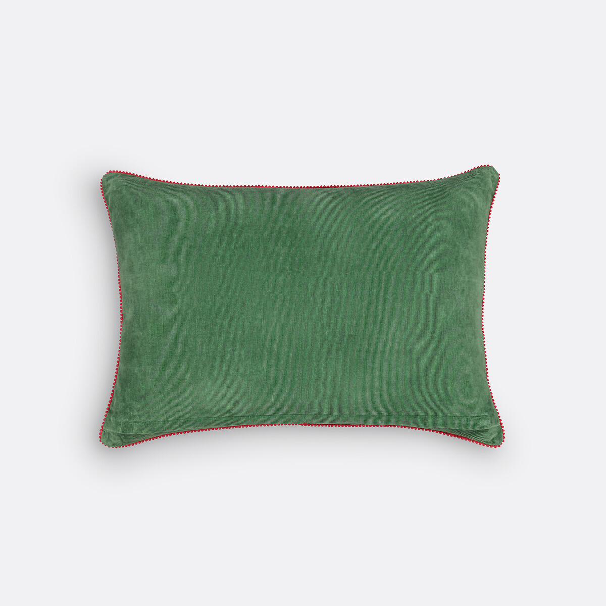 Housse de coussin velours côtelé Dylis vert, LA REDOUTE INTERIEURS
