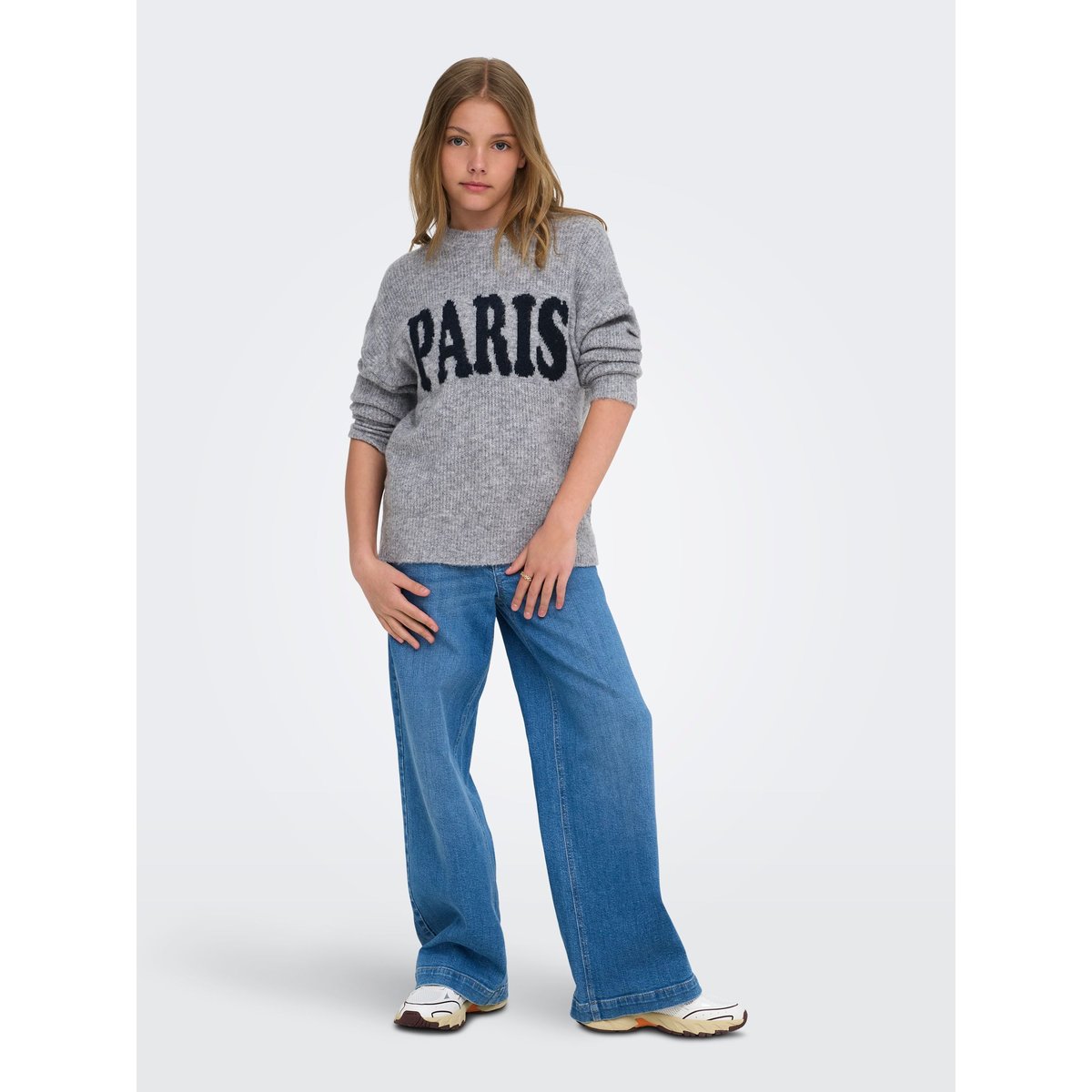 Pull En Maille grey melange 1, KIDS ONLY