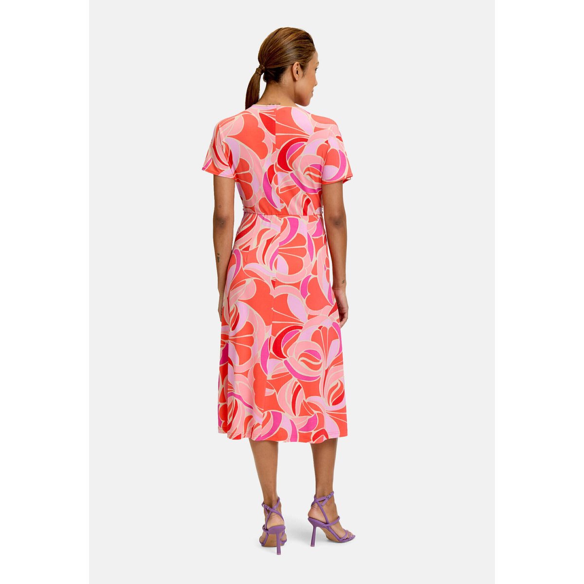 Robe en jersey à manches tombantes red/rosè, BETTY BARCLAY