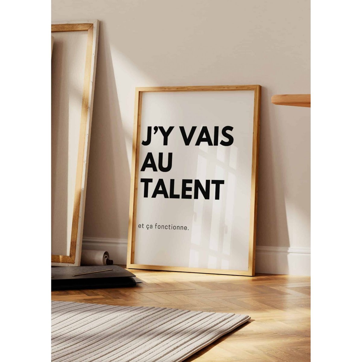 Affiche J'y vais au talent blanc, L'AFFICHERIE