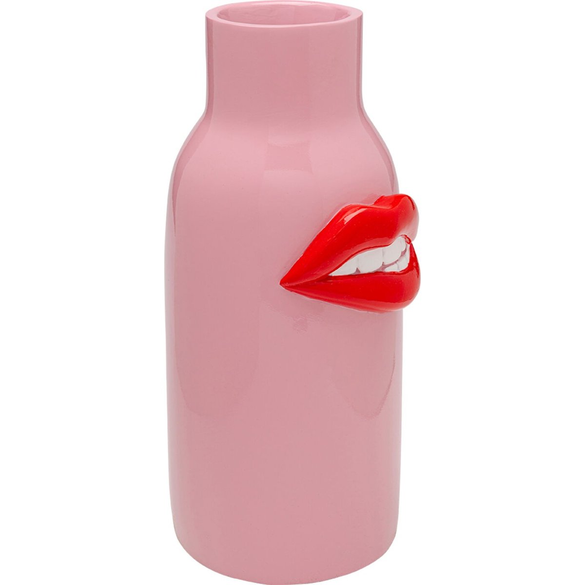 Vase bouche en polyrésine rose, KARE DESIGN