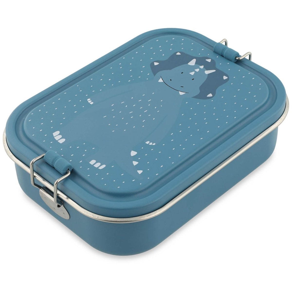 Grande lunch box bleu, blanc, noir, TRIXIE