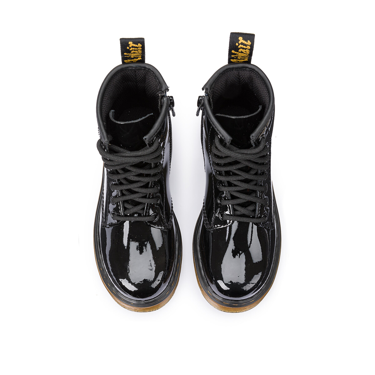 Botas em pele envernizada, 1460 Junior Patent preto , DR. MARTENS