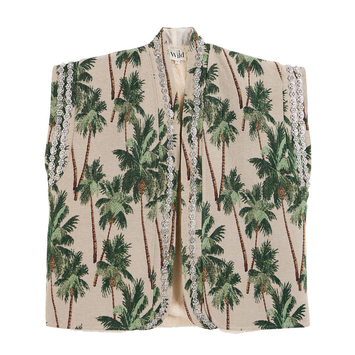 Veste sans manches à motifs LUCILLE vert, WILD