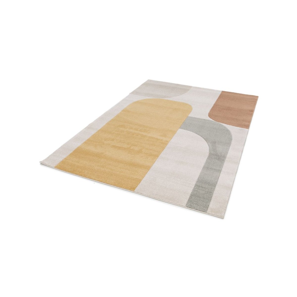 Tapis poils courts style , ROBIN beige, BOBOCHIC